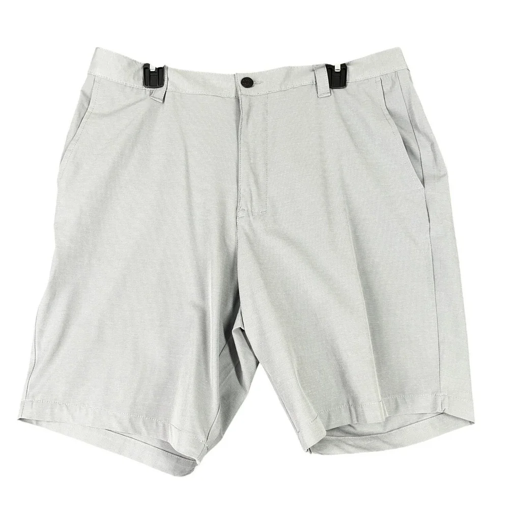 Banana Republic Shorts Mens Light Gray Performance‎ Stretch Casual Size 38